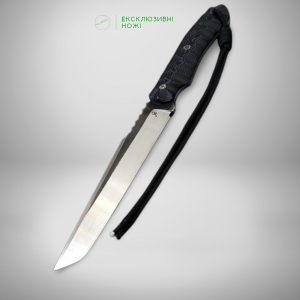 ЧОРНА ХВИЛЯ ТАНТО ніж ручної роботи майстра студії Fomenko Knifes, Сталь CPM20-CV™ 60-61 HRC